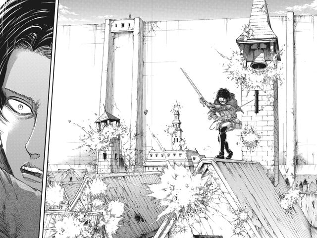 File:Levi barely dodges a barrage of rocks from Zeke.jpg