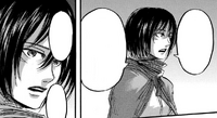 Mikasa explaining Levi