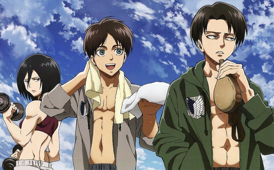 Image - Mikasa, Eren and Levi.png | Attack on Titan Wiki ...