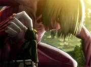 Armin encounters the Female Titan