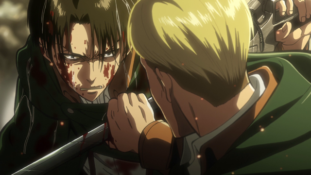 Image - Levi tries to kill Erwin.png | Attack on Titan ...