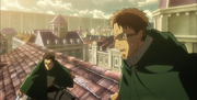 Gafas durant la bataille de Shiganshina