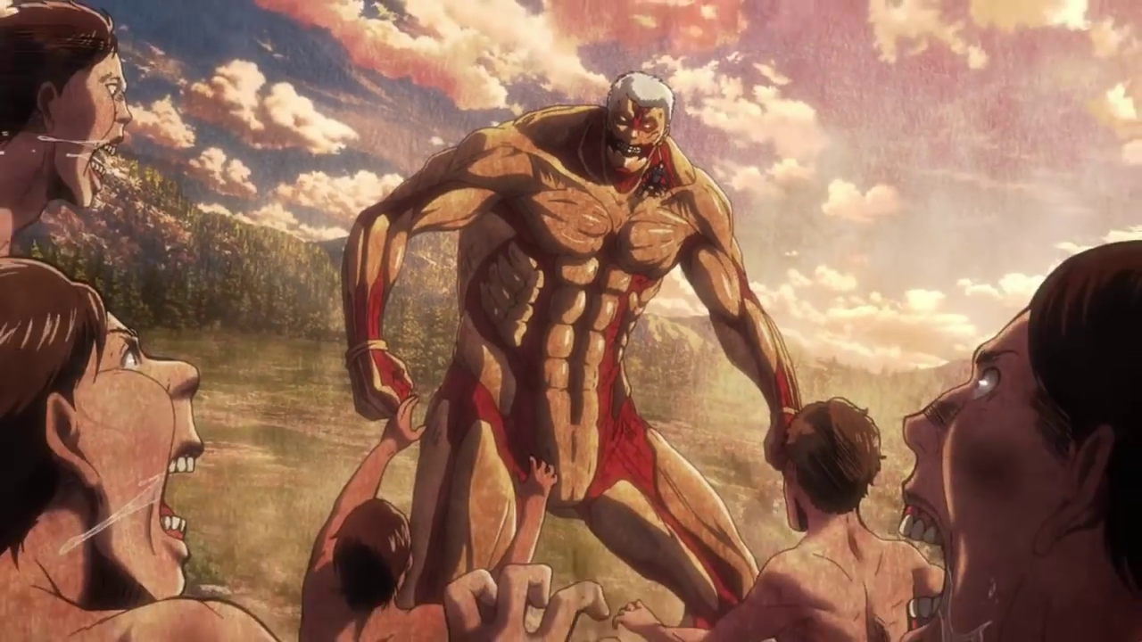 Image Titan Cuirassé se faisant attaquer par les Titans.png Wiki Shingekinokyojin FANDOM