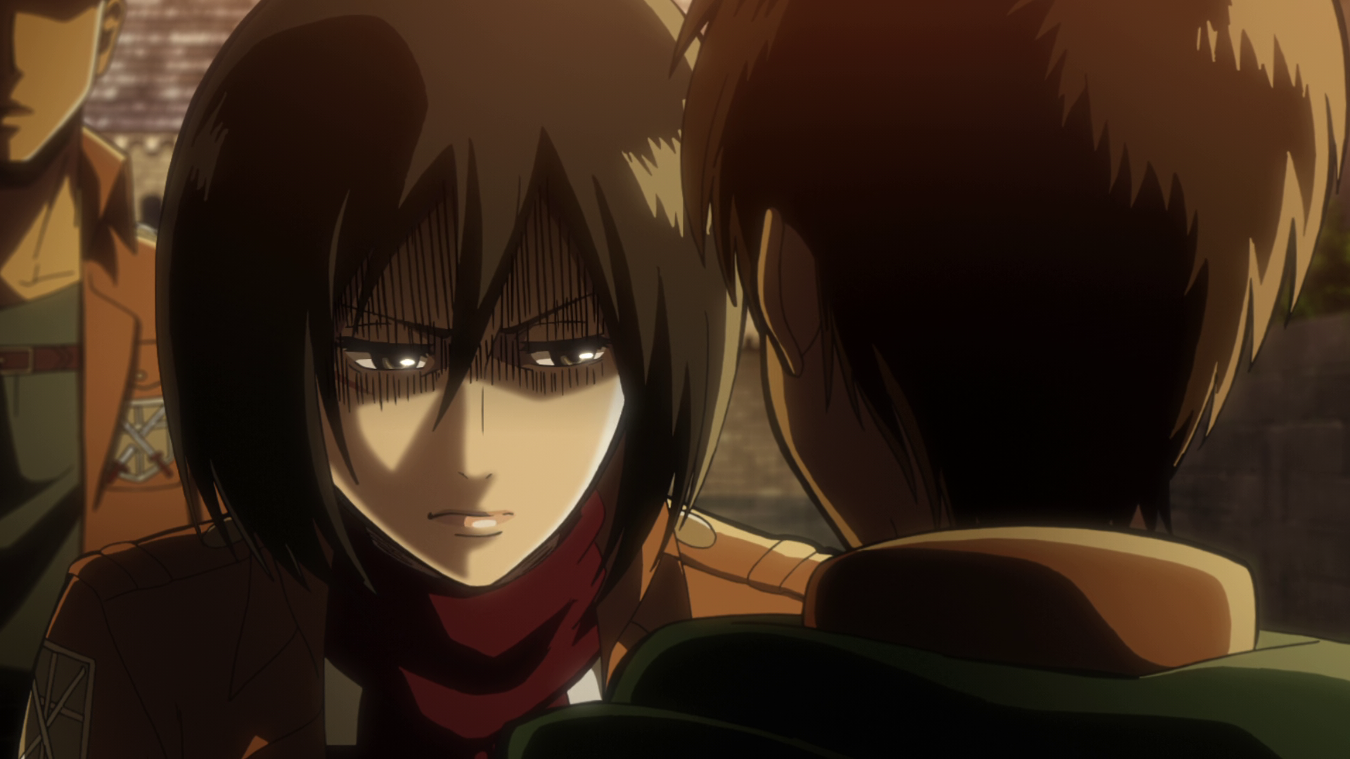 Image Mikasa�s anger with Levi�s actions.png Attack on Titan Wiki