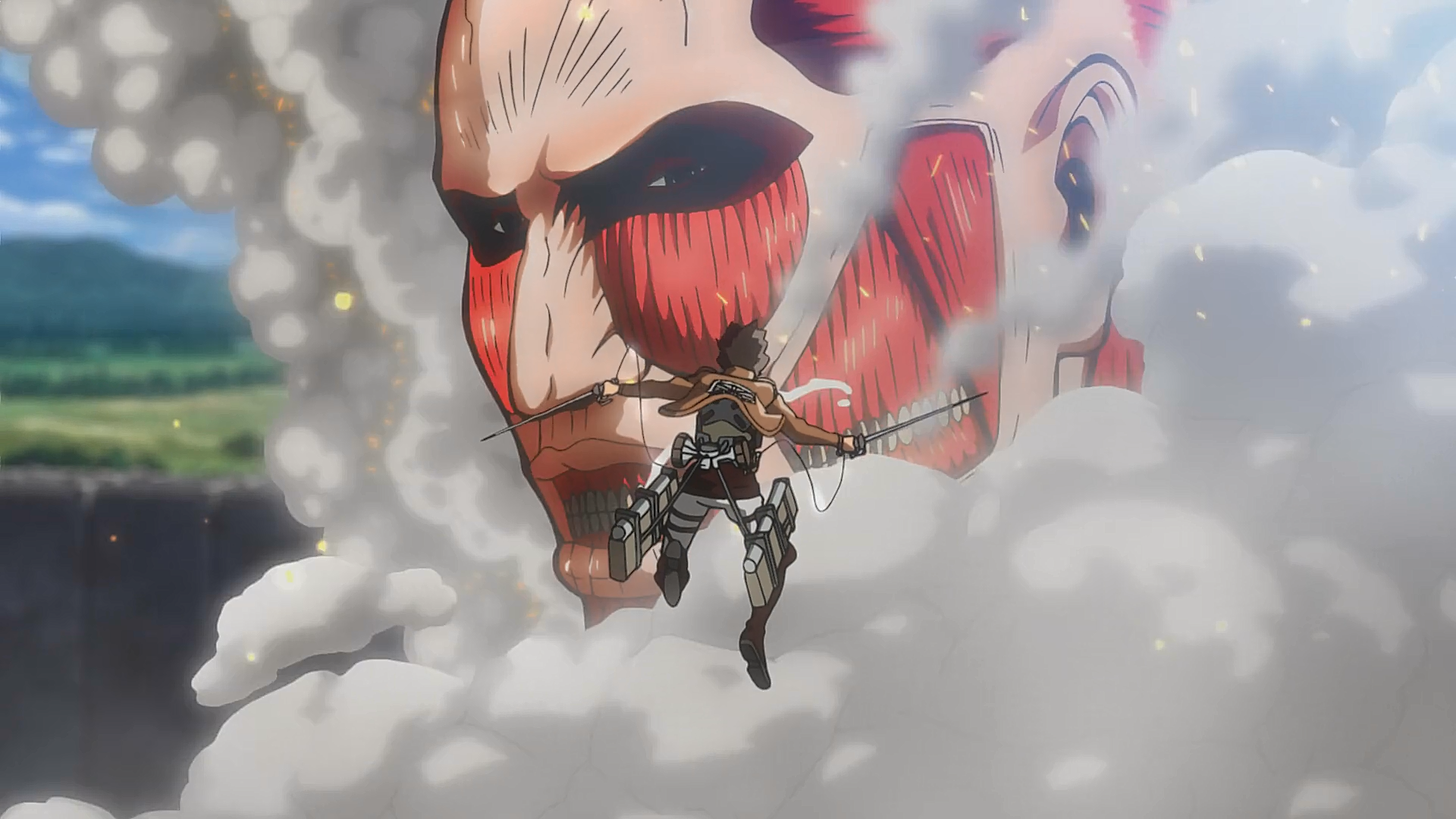 First Battle The Struggle For Trost Part 1 Attack On Titan