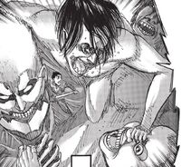 Ymir, Bertolt and Reiner vs Titans