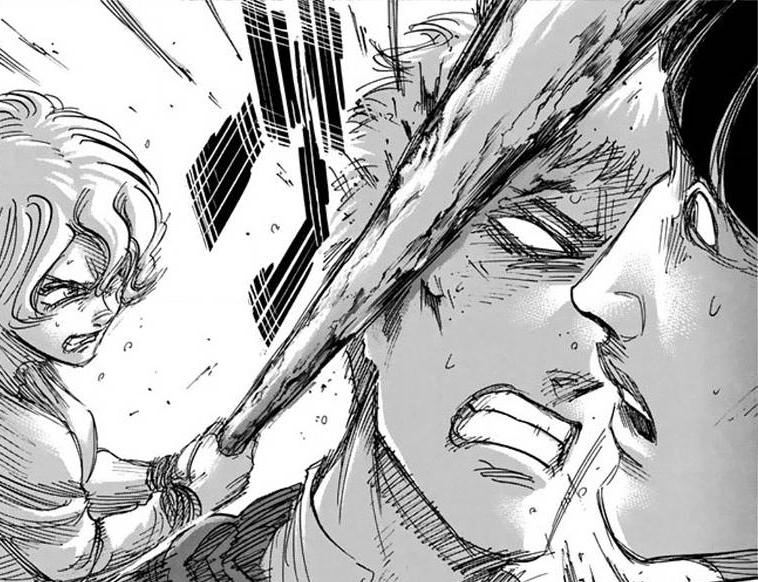 Image Hitch strikes Jean.png Attack on Titan Wiki FANDOM powered