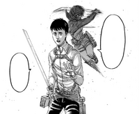 Mikasa tries to kill Bertolt