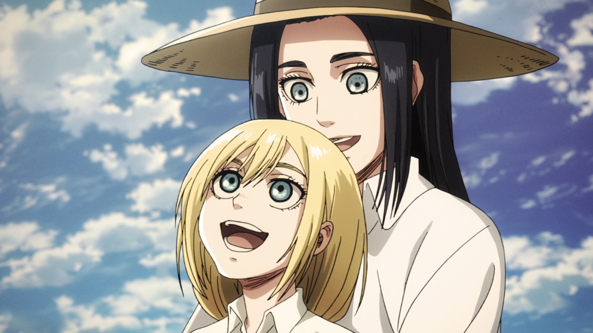 Frieda and Historia Reiss in Attack on Titan