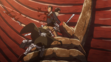 Erwin frees Eren