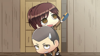 Sasha and Conny prepare a trap
