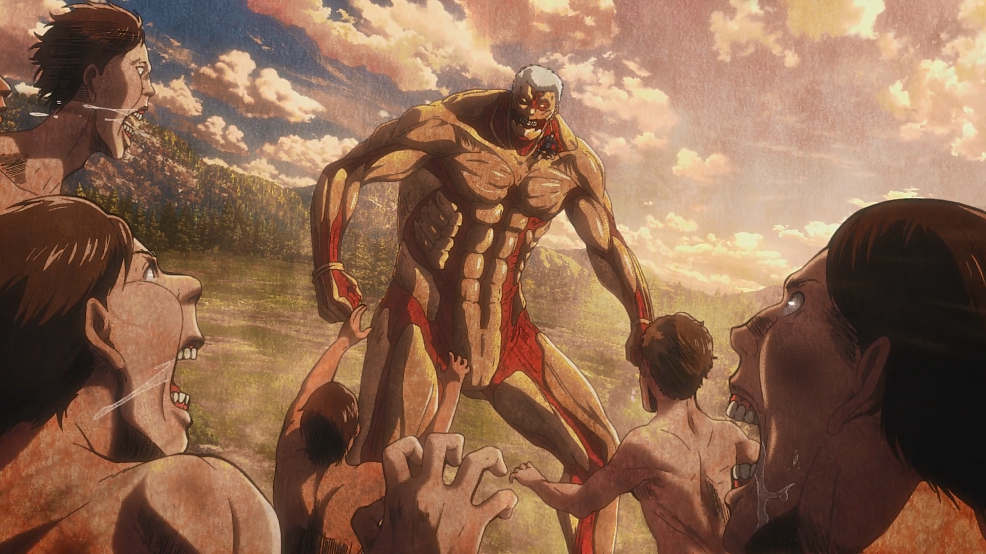 attack on titan eren vs armored titan