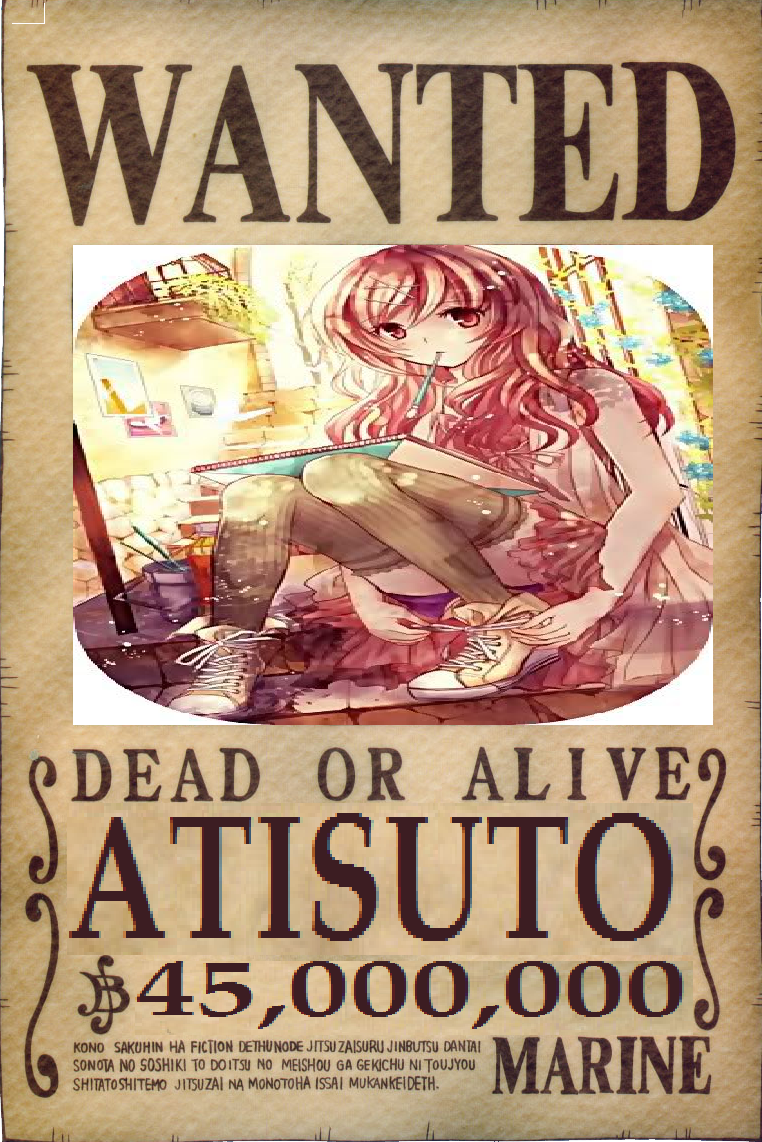 image atisuto s wanted poster png one piece ship of fools wiki