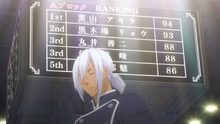 Akira gets the 1st place
