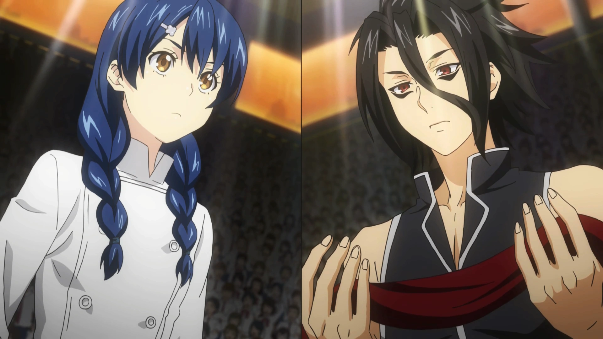 Megumi Tadokoro Vs Ryō Kurokiba Shokugeki No Soma Wiki Fandom Megumi Tadokoro Vs Ryō Kurokiba Shokugeki No Soma Wiki Fandom