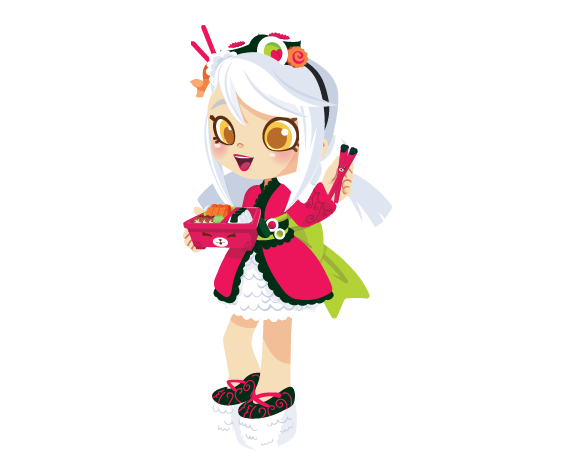 sara sushi shopkins doll