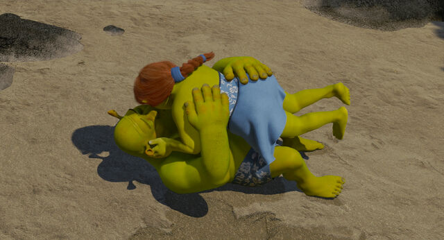Image Fiona Jumps On Top Of Shrekjpg WikiShrek FANDOM Powered By
