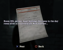 Missingpatientmemo