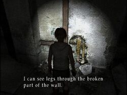 Corpse in the wall