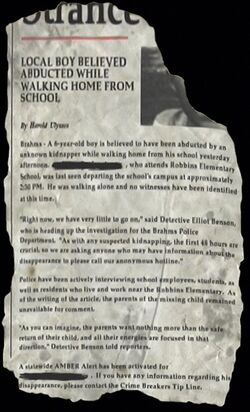 Missing Child Article