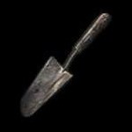 Blood-inscribed spade