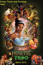 Simba, Timon, and Pumbaa Meets The Princess and the Frog