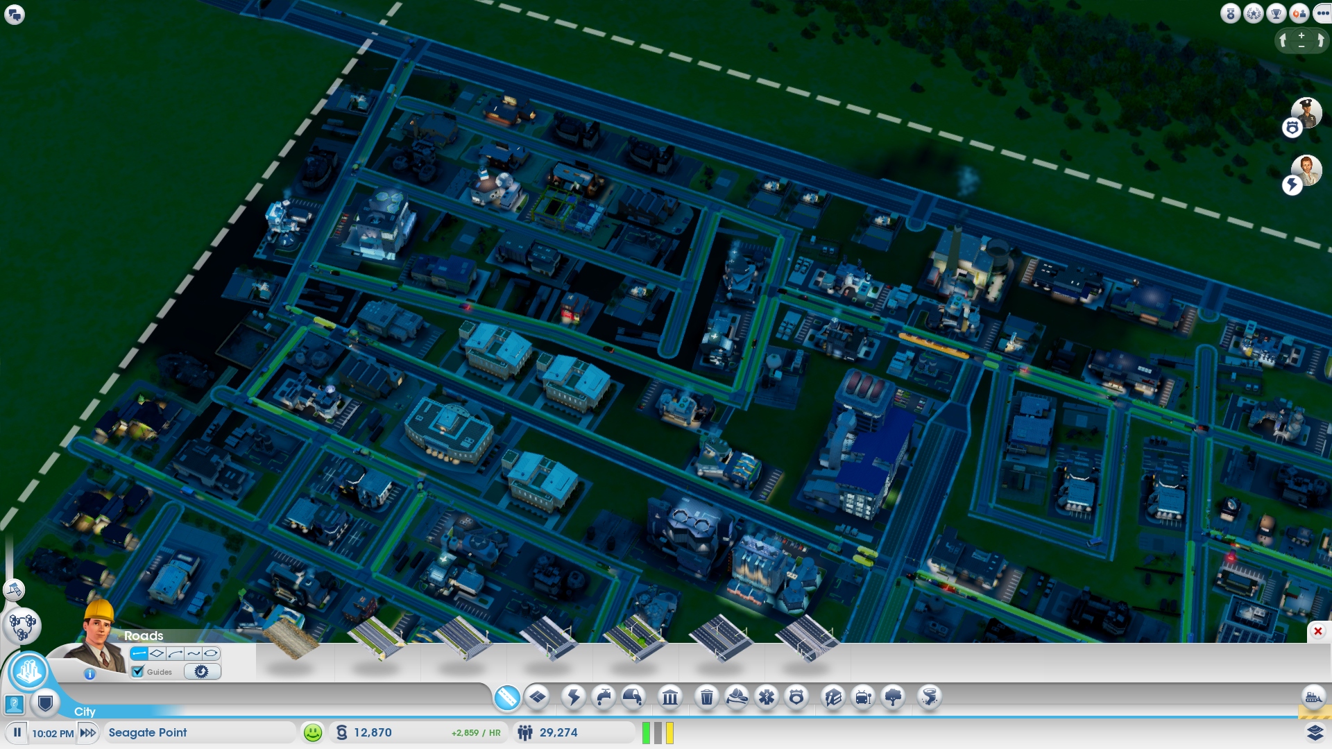 sim city optimal layout