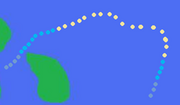 Hurricane Nate's Path