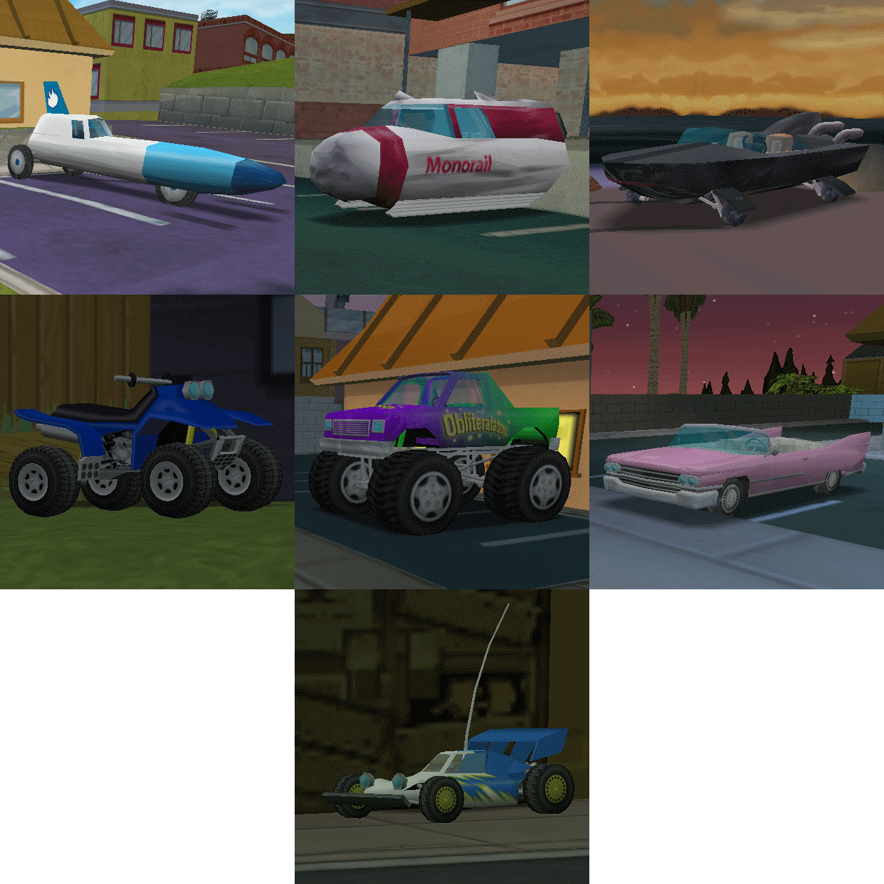 Simpsons Hit And Run Secret Cars