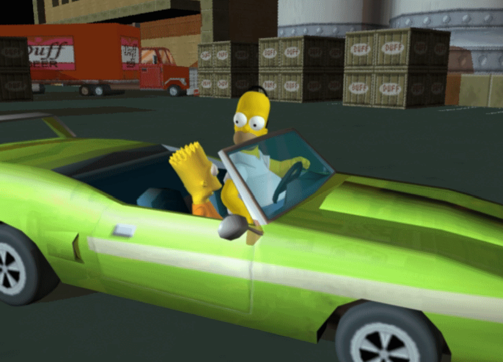Simpsons Hit And Run 70s Sports Car