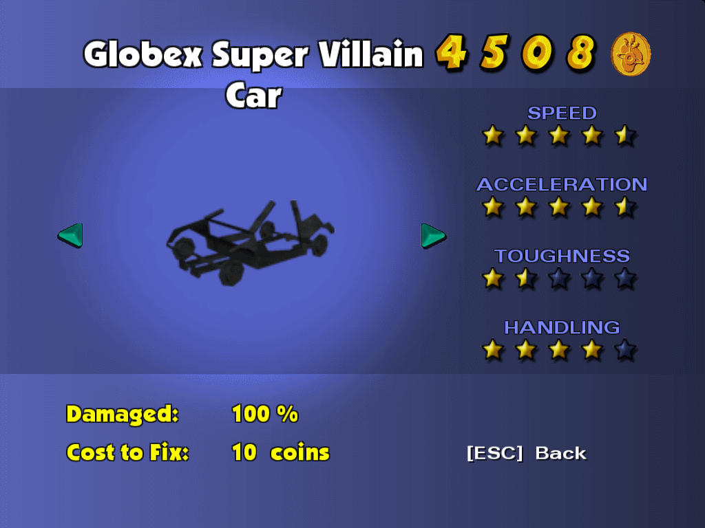 Simpsons hit and run level 1 vehicles 2 Simpsons hit and run level 1 vehicles 2