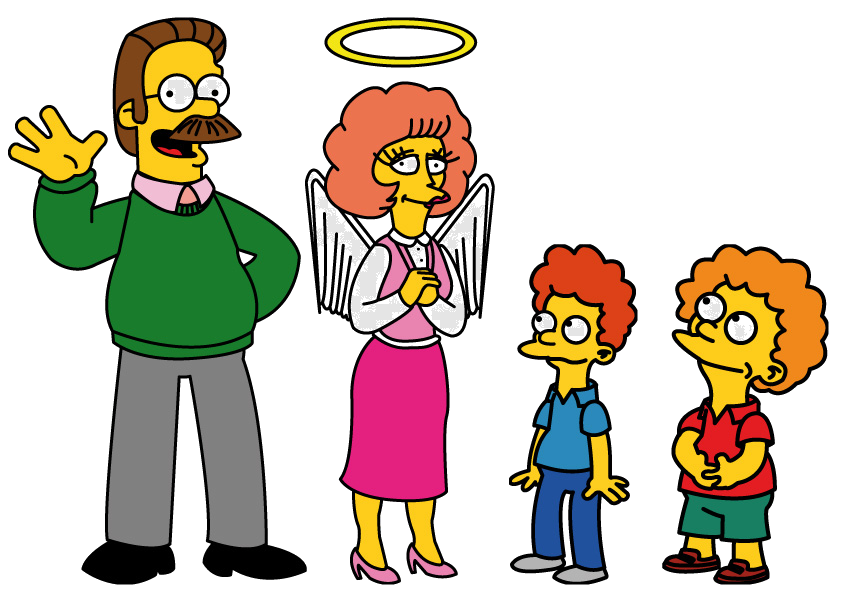 The Simpsons Ned Maude Rod And Todd Flanders Coloring - vrogue.co