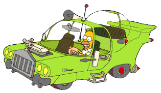 Homer Simpson's one-of-a-kind car, "The Homer"