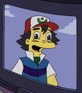 ash ketchum simpsons wiki fandom powered by wikia