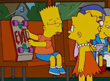 Bart skate evil lisa onibus