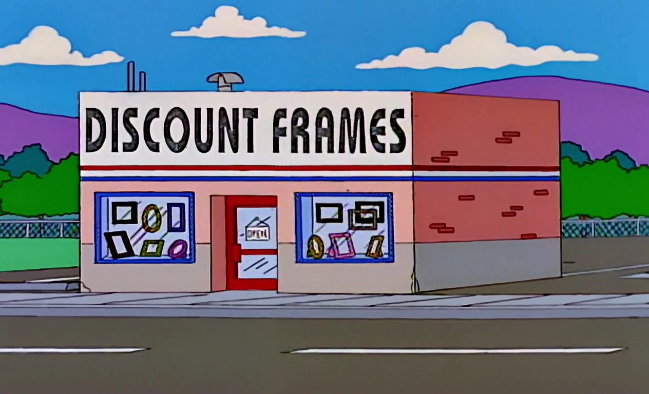 Discount Frames Simpsons Wiki FANDOM powered by Wikia
