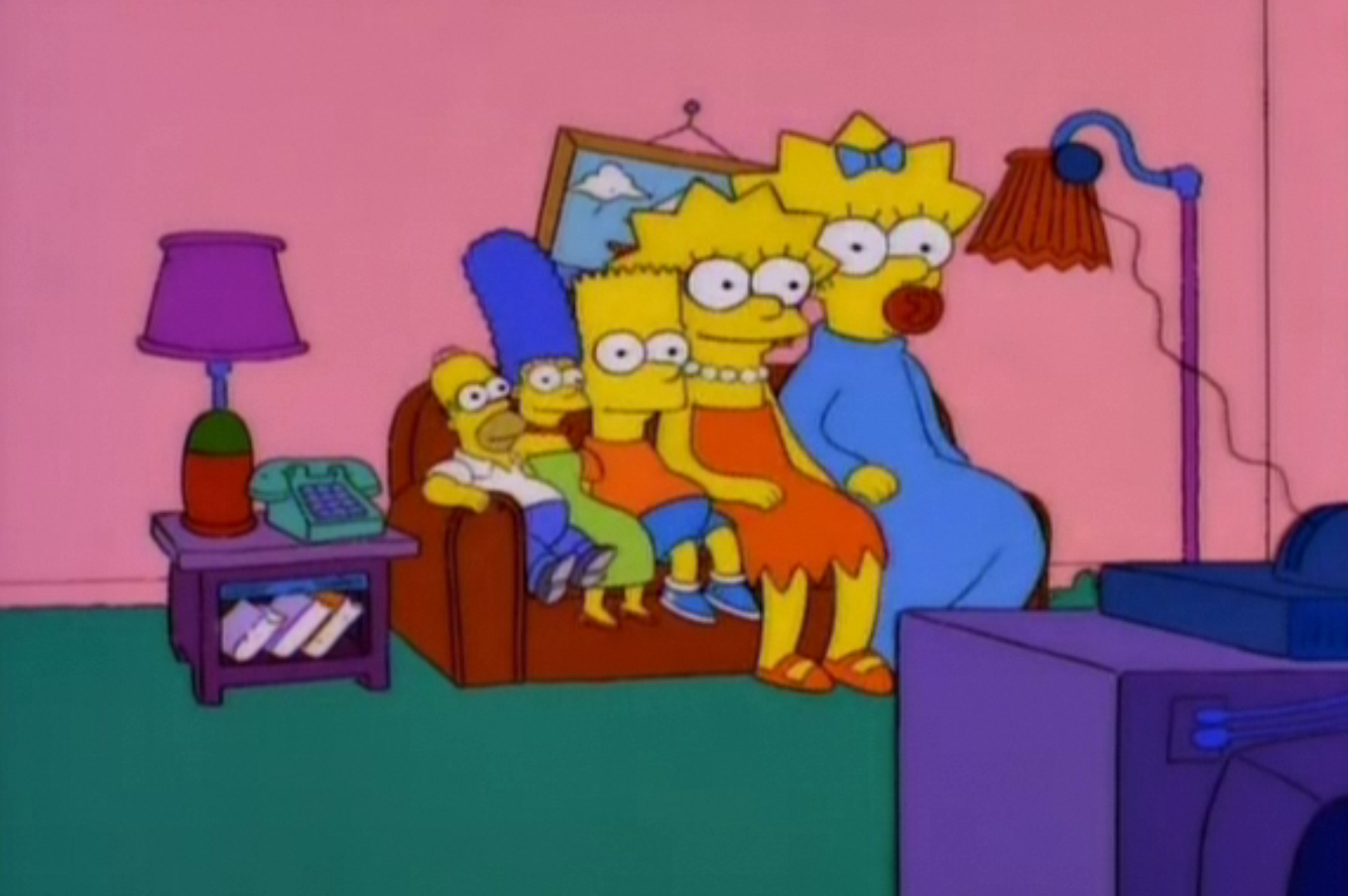 Inverted Family Couch Gag Simpsons Wiki Fandom