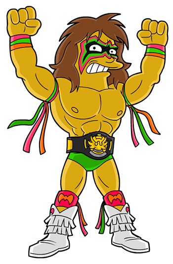 Ultimate warrior simpsonized