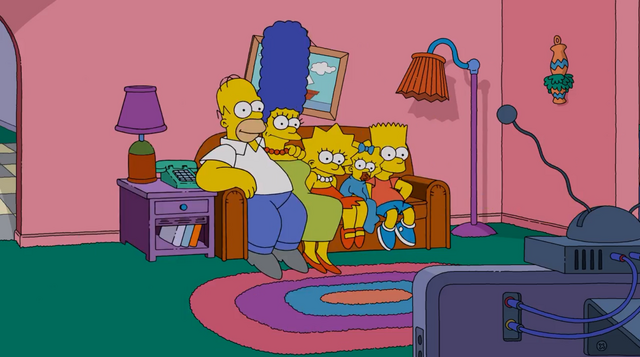 life size simpsons couch