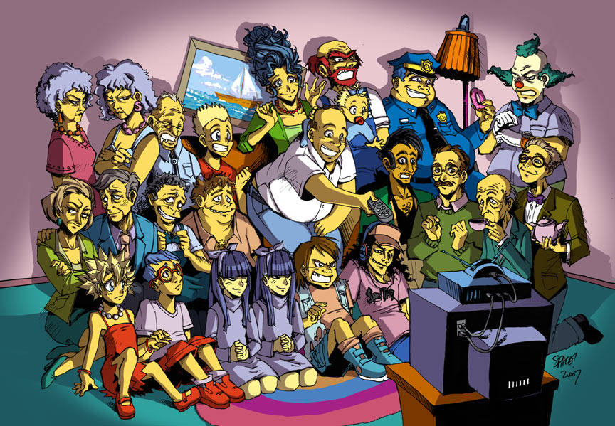 image simpsons as anime jpg simpsons wiki fandom powered by wikia
