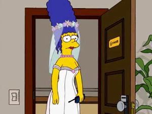 Image result for simpsons wedding
