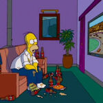 Resultado de imagem para assistindo tv plasma homer