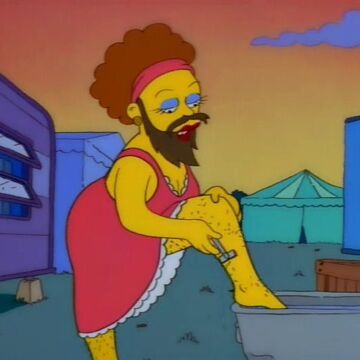Bearded Lady Bart Carny Simpsons Wiki Fandom
