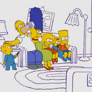 Harold And The Purple Crayon Couch Gag Simpsons Wiki Fandom