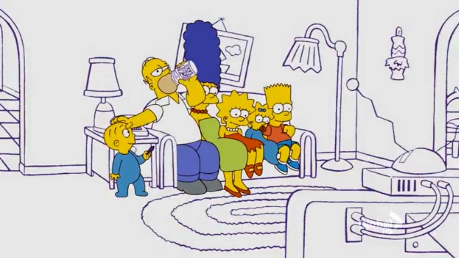Harold And The Purple Crayon Couch Gag Simpsons Wiki Fandom