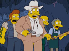 Snake texano burns moe surpresos