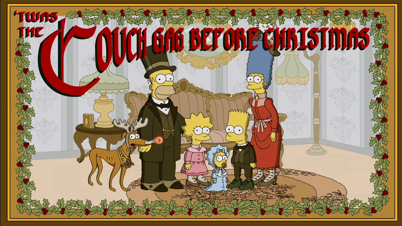 White Christmas Blues Couch Gag JPG