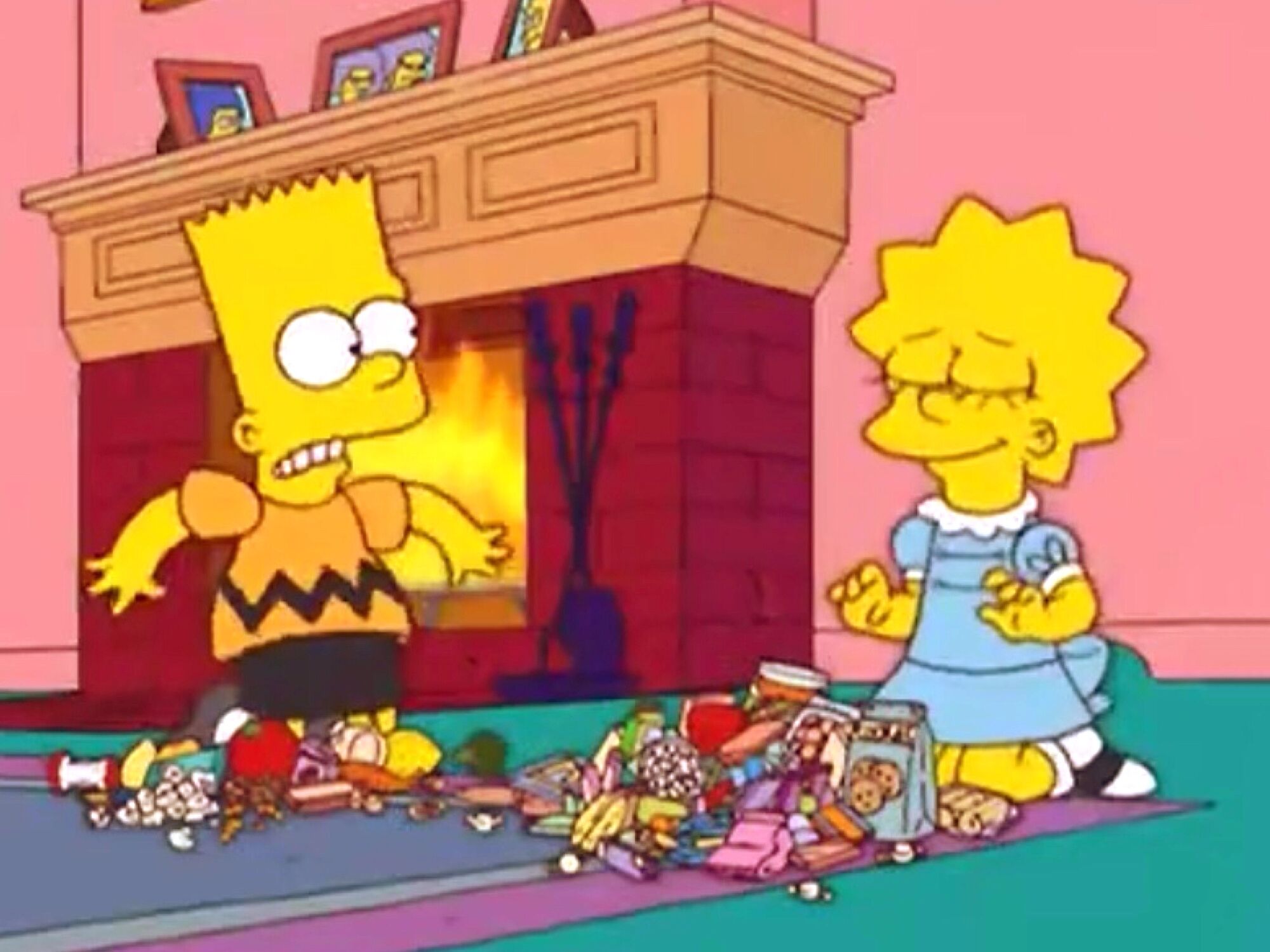 Image Bart As Charlie Brown And Lisa As Lucy Van Pelt Simpsons Wiki Fandom Powered By 