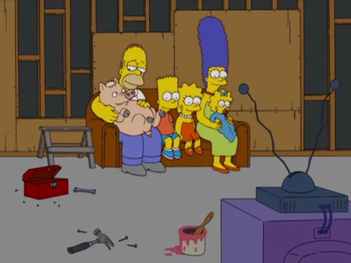 Plopper The Pig Spider Pig Couch Gag Simpsons Wiki Fandom