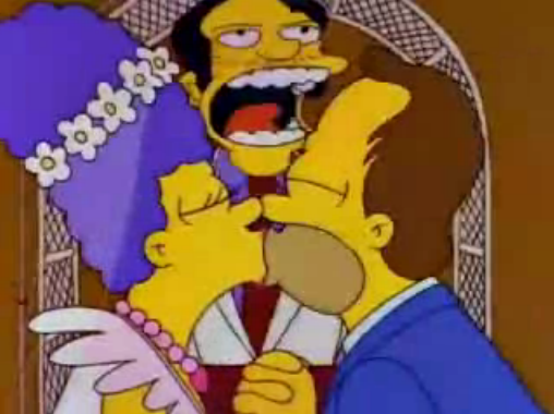 Image Homers And Marges Wedding In I Married Margepng Simpsons Wiki Fandom Powered By Wikia 